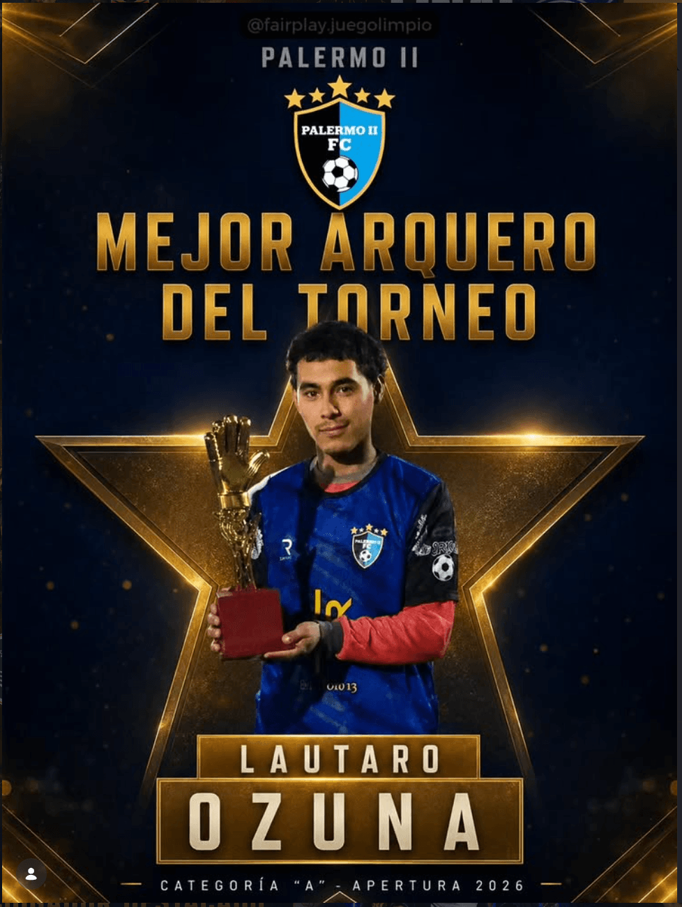 Lautaro Ozuna, elegido Mejor Arquero del Torneo